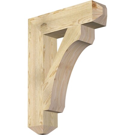 Ekena Millwork Legacy Craftsman Rough Sawn Bracket, Douglas Fir, 6"W x 26"D x 34"H BKT06X26X34LEC04RDF